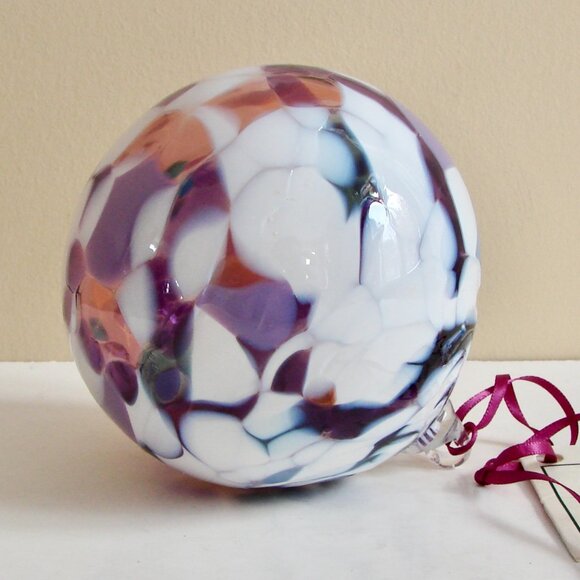 Hand Blown Glass Ornament Art Glass Christmas Tree Ornament One-of-a-Kind - Picture 2 of 9